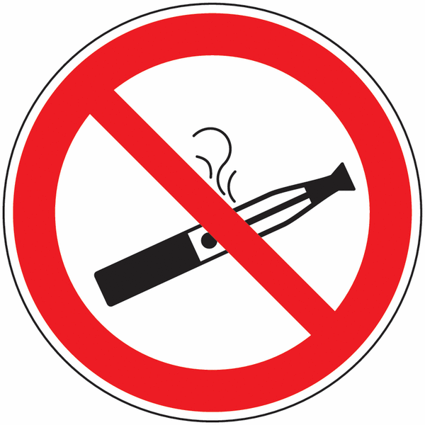 Panneau Cigarette électronique interdite