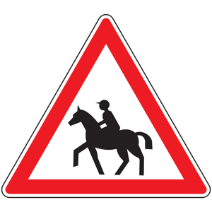 Panneau finition Europ Passage de cavaliers - Publicité