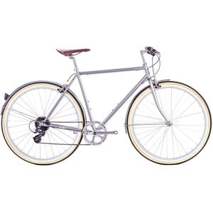 Vélo Ville 6KU Odyssey City 8V Brandford Silver - Publicité Vélo Ville 6KU Odyssey City 8V Brandford Silver - Publicité