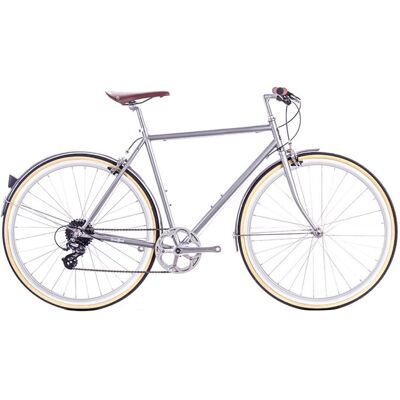 Vélo Ville 6KU Odyssey City 8V Brandford Silver - Publicité Vélo Ville 6KU Odyssey City 8V Brandford Silver - Publicité