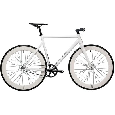 Vélo Fixie Santafixie Raval All White 60mm - Publicité Vélo Fixie Santafixie Raval All White 60mm - Publicité