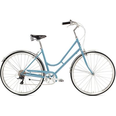 Vélo hollandais Siech Cycles Comfy Lady 8V Bleu - Publicité Vélo hollandais Siech Cycles Comfy Lady 8V Bleu - Publicité