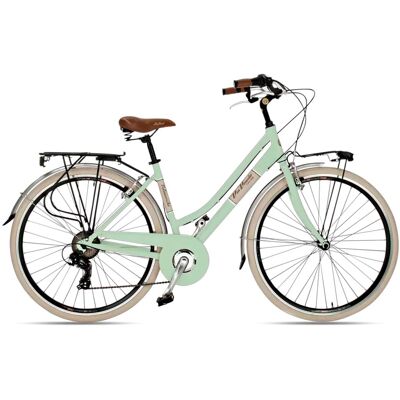 Vélo hollandais Via Veneto Elegance 28" Lady 6V Vert Giulietta - Publicité Vélo hollandais Via Veneto Elegance 28" Lady 6V Vert Giulietta - Publicité
