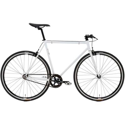Vélo single-speed Csepel Royal 4 Blanc - Publicité Vélo single-speed Csepel Royal 4 Blanc - Publicité