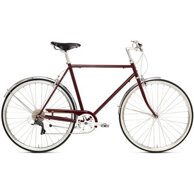 Vélo de ville Siech Cycles Classic 8V Grenat - Publicité Vélo de ville Siech Cycles Classic 8V Grenat - Publicité