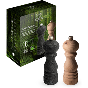 Duo de moulins à poivre et à sel manuels en bois revalorisé Nature et Nature Black, 18 cm 100% Nature Duo de moulins à poivre et à sel manuels en bois revalorisé Nature et Nature Black, 18 cm - Publicité Duo de moulins à poivre et à sel manuels en bois revalorisé Nature et Nature Black, 18 cm 100% Nature Duo de moulins à poivre et à sel manuels en bois revalorisé Nature et Nature Black, 18 cm - Publicité