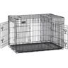 Feandrea Cage pour chien pliable transportable, Noir / 122 x 74,5 x 80,5 cm