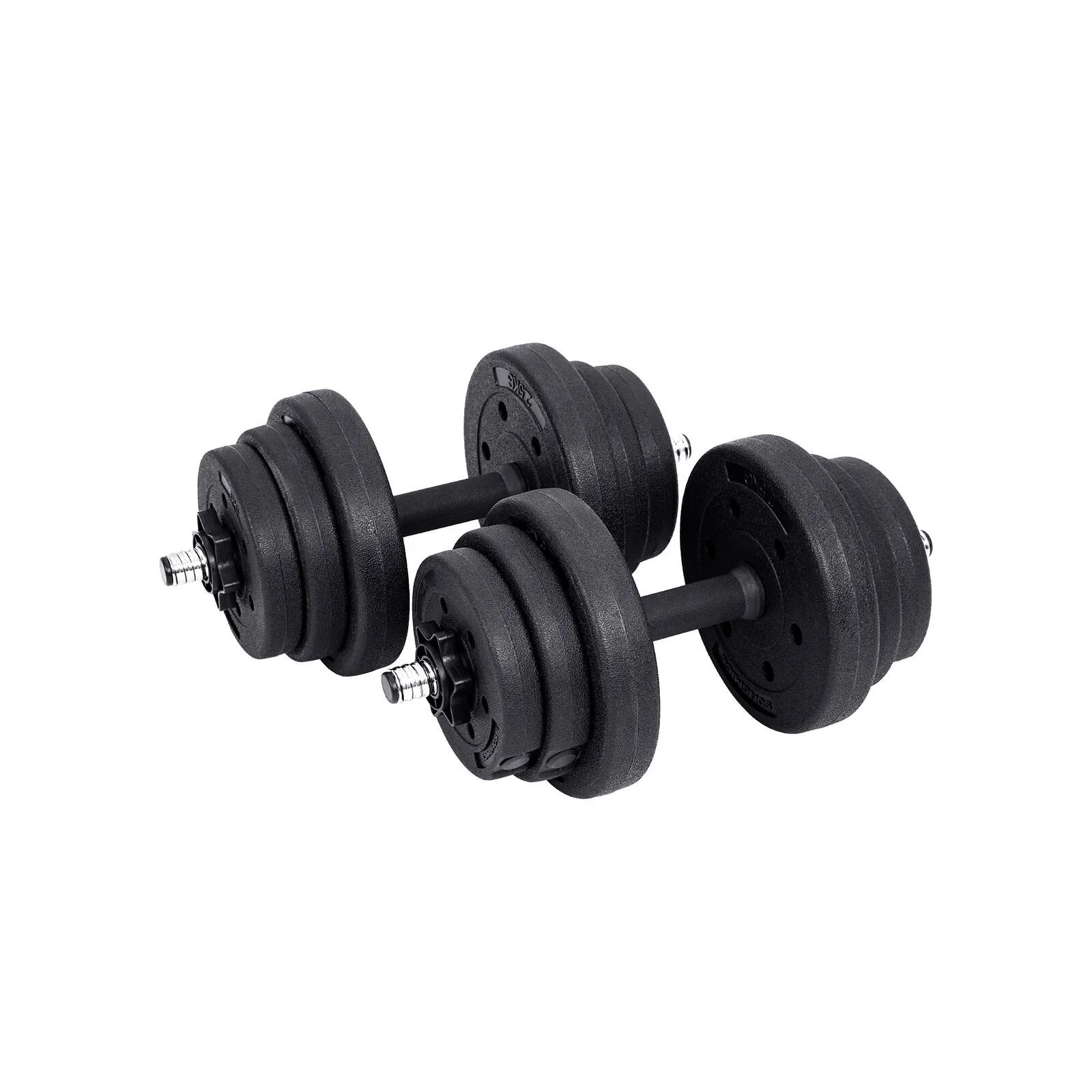 SONGMICS Kit haltère pour musculation et fitness, Noir / 20 kg