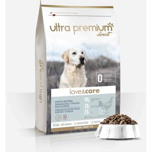 Ultra premium direct Croquettes allegees en matiere grasse pour Chien adulte en Surpoids ou Sterilise -sac de 12kg - Fabriquees en France