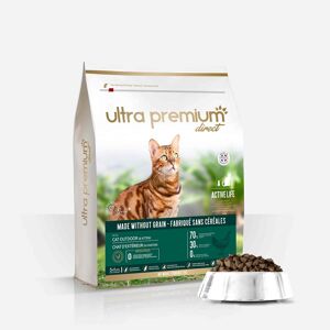 Ultra premium direct Croquettes pour Chat Adulte Activite Normale - Sans Cereales - sac de 3kg