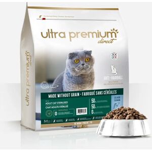 Ultra premium direct Croquettes Chat Saumon - Sans Cereales - Pour Chat Sterilise