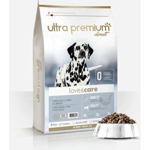 Ultra premium direct Croquettes pour Chien Senior +7ans de toutes tailles - Love & Care - sac de 12kg - Fabriquées en France