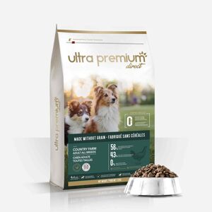 Ultra premium direct Croquettes Sans Céréales - Chien Adulte Petit et Moyen (<20Kg) - Country Farm - sac de 12kg - Fabriquées en France