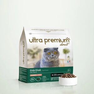 Ultra premium direct Croquettes Chat Saumon - Sans Céréales - Pour Chat Stérilisé