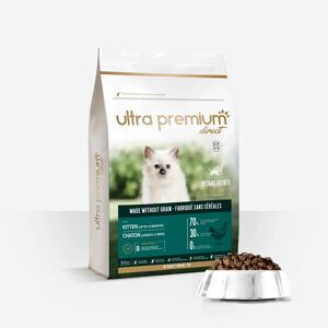 Ultra Premium Direct Croquettes Sans Céréales pour Chaton 7kg - Publicité