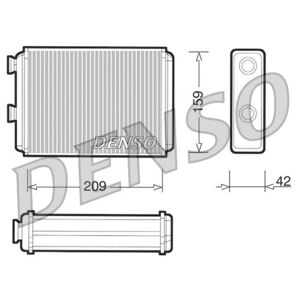 Denso Échangeur de chaleur, chauffage intérieur DENSO DRR09070