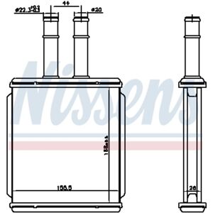 Nissens Échangeur de chaleur, chauffage intérieur NISSENS 73999