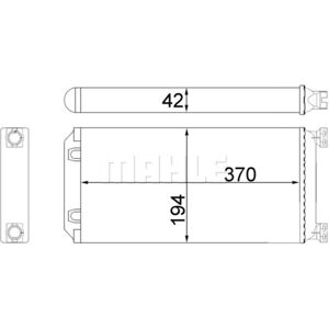 Mahle Échangeur de chaleur, chauffage intérieur MAHLE AH 130 000S