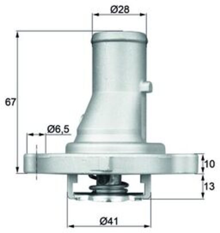 Thermostat (liquide de refroidissement) BEHR MAHLE TI 68 87D