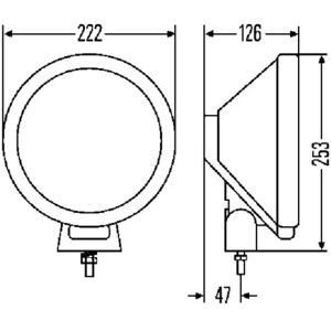 Projecteur longue portée HELLA 1F8 006 800-311 - Publicité Projecteur longue portée HELLA 1F8 006 800-311 - Publicité