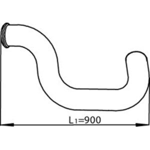 Tuyau d'échappement DINEX 81720 - Arrière, 420x150, 950mm - Publicité Tuyau d'échappement DINEX 81720 - Arrière, 420x150, 950mm - Publicité