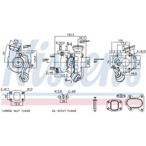 NISSENS 93784 Turbocharger - Turbine à gaz - Refroidie à l'huile - Sans collecteur d'échappement - ATEGO - Publicité NISSENS 93784 Turbocharger - Turbine à gaz - Refroidie à l'huile - Sans collecteur d'échappement - ATEGO - Publicité
