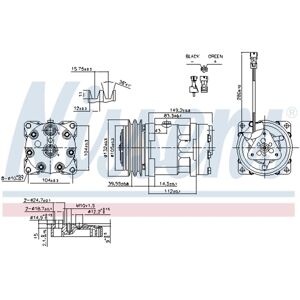 NISSENS 890336 Compresseur de Climatisation - SD7H15-8081, R134a, 24V - Publicité NISSENS 890336 Compresseur de Climatisation - SD7H15-8081, R134a, 24V - Publicité
