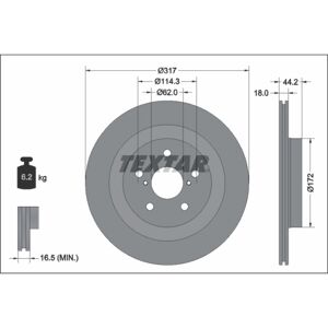 TEXTAR RAV4 V, UX 18mm Disque ventilé - Disque de frein - Publicité TEXTAR RAV4 V, UX 18mm Disque ventilé - Disque de frein - Publicité
