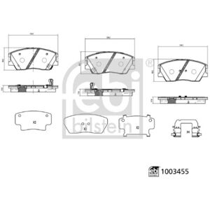 Kit de plaquettes de frein, frein à disque FEBI BILSTEIN 1003455 - Publicité Kit de plaquettes de frein, frein à disque FEBI BILSTEIN 1003455 - Publicité