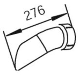 DINEX 54654 Tuyau d'échappement - Arrière 124,5mm, 340mm, 130mm - Publicité DINEX 54654 Tuyau d'échappement - Arrière 124,5mm, 340mm, 130mm - Publicité