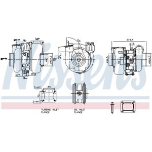 NISSENS 93757 Turbocompresseur - Turbocharger - Publicité NISSENS 93757 Turbocompresseur - Turbocharger - Publicité