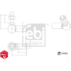 Tête sphérique, tringlerie de commande ProKit FEBI BILSTEIN 195982 - Publicité Tête sphérique, tringlerie de commande ProKit FEBI BILSTEIN 195982 - Publicité