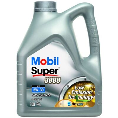 Huile moteur synthétique Mobil Super 3000 XE 5W-30 - Huile moteur - Publicité Huile moteur synthétique Mobil Super 3000 XE 5W-30 - Huile moteur - Publicité