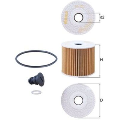 MAHLE Modèle OX 1077D - Filtre à huile pour Hyundai & Kia - Publicité MAHLE Modèle OX 1077D - Filtre à huile pour Hyundai & Kia - Publicité