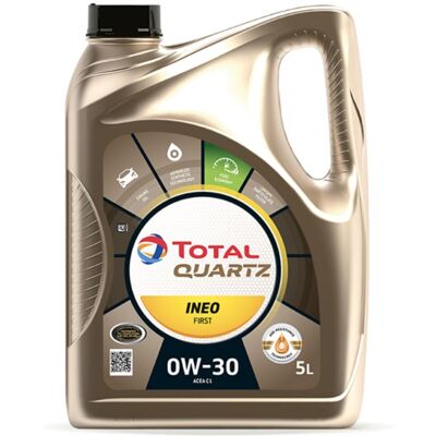 TOTAL Quartz Ineo First 0W-30 - 5 l - Publicité TOTAL Quartz Ineo First 0W-30 - 5 l - Publicité