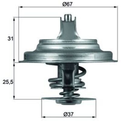 MAHLE TX 25 80D Thermostat - Pièces de refroidissement - Publicité MAHLE TX 25 80D Thermostat - Pièces de refroidissement - Publicité