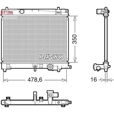 DENSO DRM50137 Radiateur de refroidissement d'eau - Pour Toyota Yaris II 3/5 portes - Publicité DENSO DRM50137 Radiateur de refroidissement d'eau - Pour Toyota Yaris II 3/5 portes - Publicité