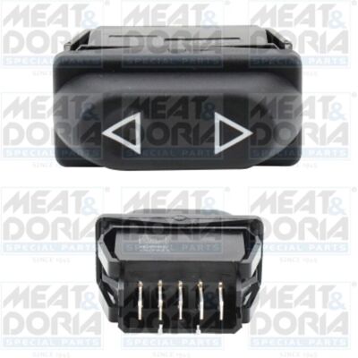 Interrupteur de Vitre MEAT & DORIA - Avant Gauche - 12V - Compatible avec Citroën, Peugeot, Fiat - Publicité Interrupteur de Vitre MEAT & DORIA - Avant Gauche - 12V - Compatible avec Citroën, Peugeot, Fiat - Publicité