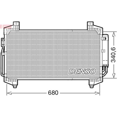 DENSO DCN45014 Condenseur de Climatisation - R134a - OEM Mitsubishi - Publicité DENSO DCN45014 Condenseur de Climatisation - R134a - OEM Mitsubishi - Publicité
