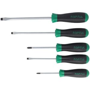Ensemble de tournevis TOPTUL GAAE0504 - Plat, Phillips, Plastique - 5.5x100, 6.5x150, 8.0x175mm - Publicité Ensemble de tournevis TOPTUL GAAE0504 - Plat, Phillips, Plastique - 5.5x100, 6.5x150, 8.0x175mm - Publicité