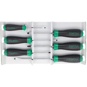 Ensemble de tournevis TOPTUL GAAE0604 - Manche en plastique, Pozidriv, Carton - Publicité Ensemble de tournevis TOPTUL GAAE0604 - Manche en plastique, Pozidriv, Carton - Publicité