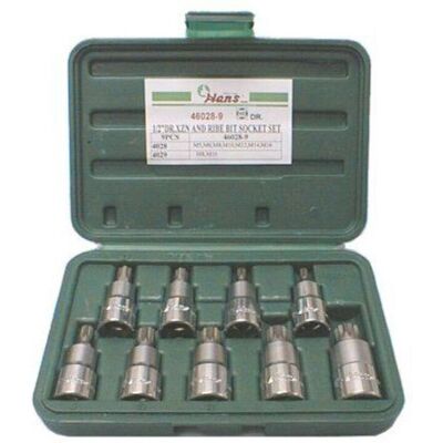 Set de douilles HANS 55mm - XZN RIBE 1/2" - Publicité Set de douilles HANS 55mm - XZN RIBE 1/2" - Publicité