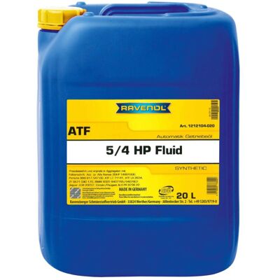 RAVENOL 20L Jaune ATF 5/4 HP pour BMW, Peugeot, VW - Huile de transmission automatique - Publicité RAVENOL 20L Jaune ATF 5/4 HP pour BMW, Peugeot, VW - Huile de transmission automatique - Publicité