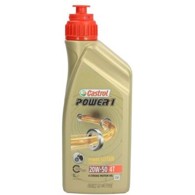 Huile moteur CASTROL 460257 Power 1 20W50 4T 1L - Publicité Huile moteur CASTROL 460257 Power 1 20W50 4T 1L - Publicité