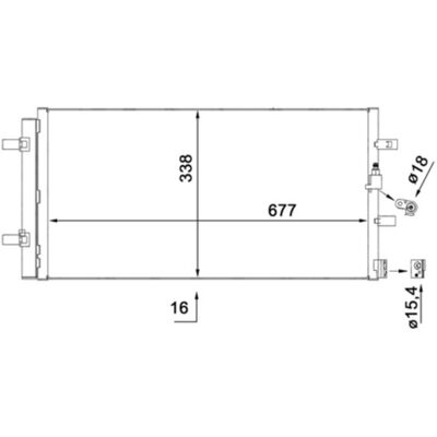 Condenseur de Clim Mahle - Pour Audi A6 A7 - 637x338x16mm - Publicité Condenseur de Clim Mahle - Pour Audi A6 A7 - 637x338x16mm - Publicité