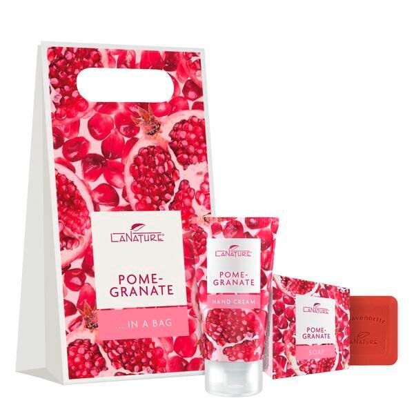 LaNature Set cadeau avec sac à poignée Pomegranate
