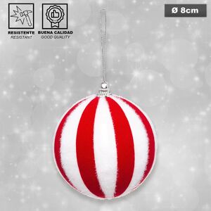 Atmosphera Plastic Christmas Ball 80 Mm Rouge - Publicité