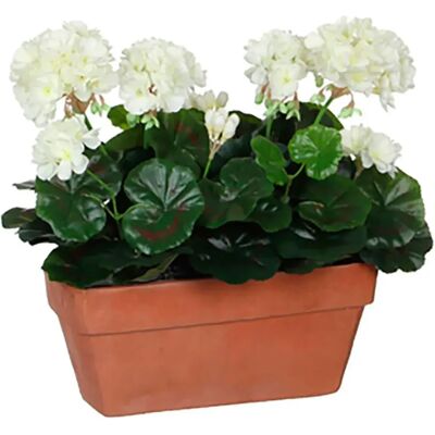 Mica Decorations Plante Artificielle De Géranium Pour Balcon White One Size - Publicité Mica Decorations Plante Artificielle De Géranium Pour Balcon White One Size - Publicité