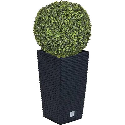 Wellhome Pot De Fleur Rato 28.7x28.7x55 Cm Anthracite One Size - Publicité Wellhome Pot De Fleur Rato 28.7x28.7x55 Cm Anthracite One Size - Publicité
