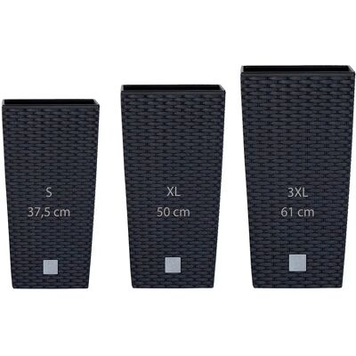 Prosperplast - Rato Square - 11,4/26,6/49l - Planter - Publicité Prosperplast - Rato Square - 11,4/26,6/49l - Planter - Publicité